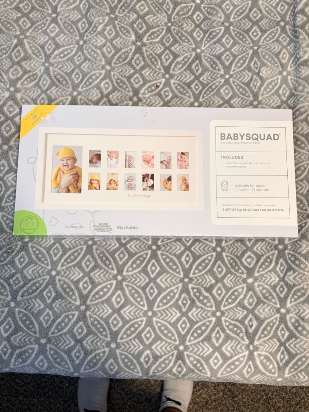 White 'My First Year' Multi-Photo Frame